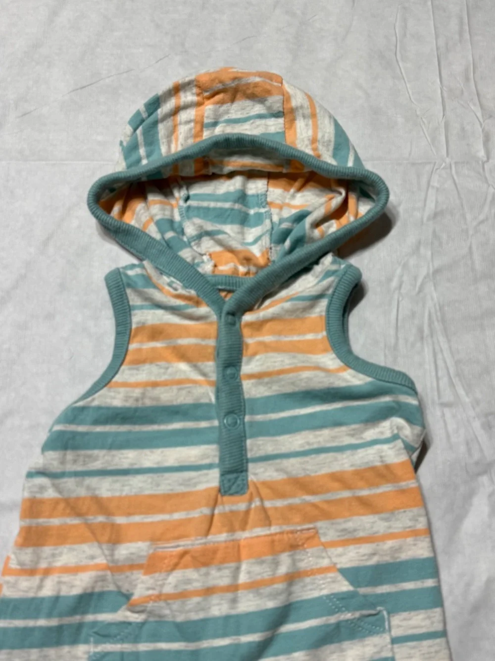 Carter's Baby Boy Summer Striped Romper Size 3 Months